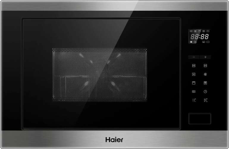 Встраиваемая микроволновая печь HAIER HMX-BTG259X, 25л, 900Вт, черный [td0037959ru]